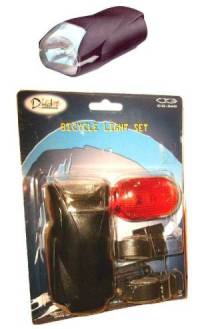 Bicycle Halogen Front & Rear Light Set - CLOSEOUT PRICE