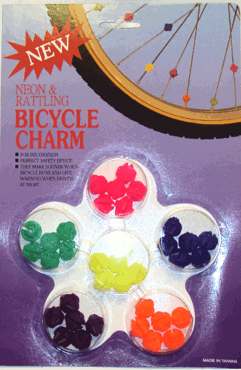 Bicycle Spoke Beads, 36 Multi Neon Color Beads