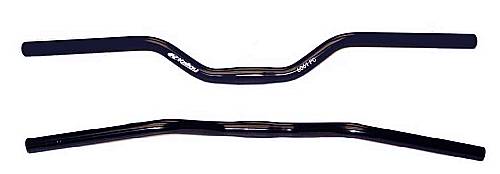 Bicycle Handlebar MTB 24" Wide 2-1/2" Rise Alloy Black