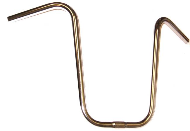 Double Twisted Handlebar 12" 25.4mm Chrome. Bike Handle Bar, Bicycle Handle Bar, Lowrider Handle