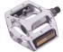 BICYCLE PEDALS WELLGO PLATFORM TYPE ALLOY 1/2" SILVER