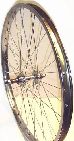 BICYCLE WHEEL 24 X 1.75 REAR FWL STEEL CP