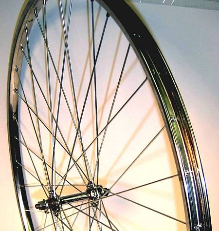 BICYCLE WHEEL 27 X 1-1/4 FRONT STEEL CP