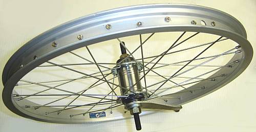 BICYCLE WHEEL 20 X 1.75 REAR COASTER BRK ALLOY SILVER