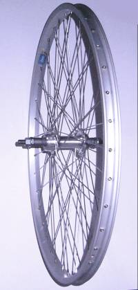 BICYCLE WHEEL 24 X 1.75 REAR FWL ALLOY SILVER BOLT-ON