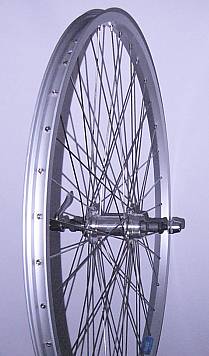 BICYCLE WHEEL 24 X 1.75 REAR FWL ALLOY SILVER QR