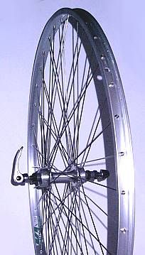 BICYCLE WHEEL 27 X 1-1/4 REAR FREEWHEEL ALLOY QR