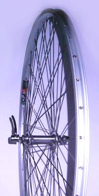 BICYCLE WHEEL 700 x 25C FRONT ALLOY QR