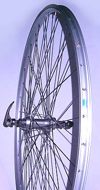 BICYCLE WHEEL 700 x 25C REAR FREEWHEEL ALLOY QR