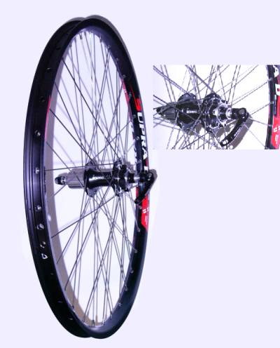 BICYCLE WHEEL 26 x 1.75 ALEX SUPRA REAR FREEHUB FOR DISC BRAKES
