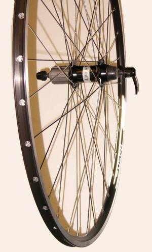 BICYCLE WHEEL 700 x 20C 8/9-SPD FREEHUB BLACK