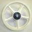 SCOOTER MAG WHEEL 12" 5-SPOKE  WHITE RESIN