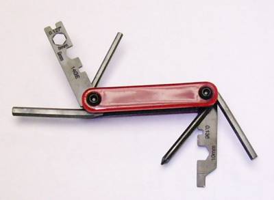 Bicycle Tool - Folding Hex & Screw Driver Wrench